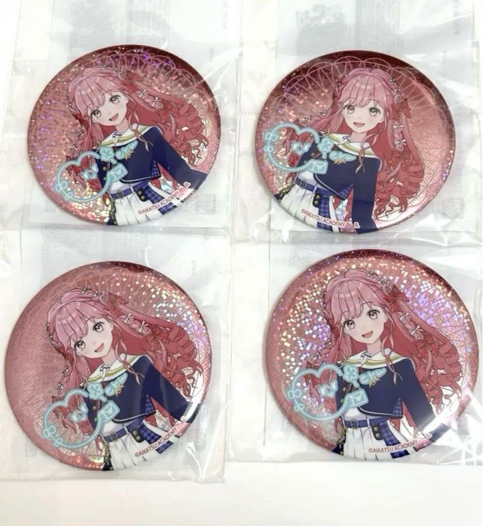 姫乃みえる　缶バッジ ハピクロ！】アイカツアカデミー！姫乃みえる バースデー記念ホロ缶